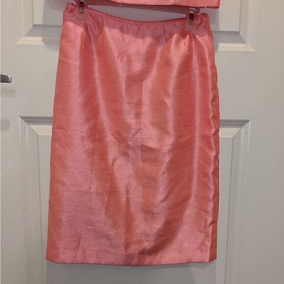 NWOT Stunning Kasper Pink Jackie O Style Top and Pencil Skirt Co-Ord Set - Picture 7 of 9